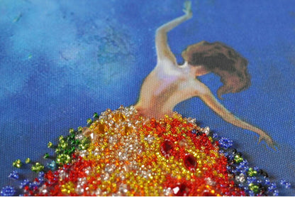 Bead Embroidery Kit Wake me up DIY Abris Art