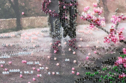 Bead Embroidery Kit Spring Gathering DIY Abris Art