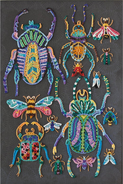 Bead Embroidery Kit Beetles DIY Abris Art