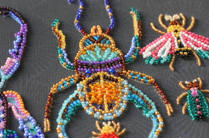 Bead Embroidery Kit Beetles DIY Abris Art