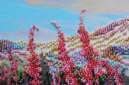 Bead Embroidery Kit Blooming DIY Abris Art