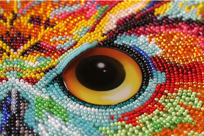 Bead Embroidery Kit Owl DIY Abris Art