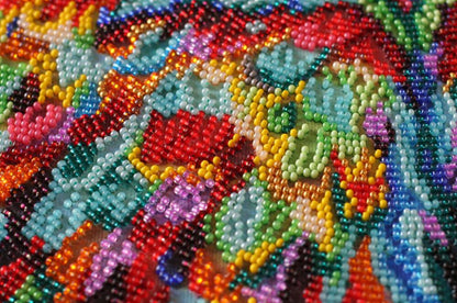 Bead Embroidery Kit Owl DIY Abris Art
