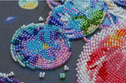 Bead Embroidery Kit Jellyfish DIY Abris Art