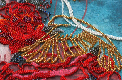 Bead Embroidery Kit Lady Towards the dream DIY Abris Art