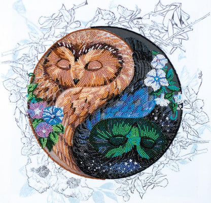 Bead Embroidery Kit Owl DIY Abris Art