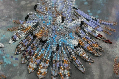 Bead Embroidery Kit Owl DIY Abris Art
