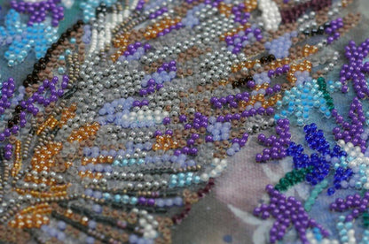 Bead Embroidery Kit Owl DIY Abris Art