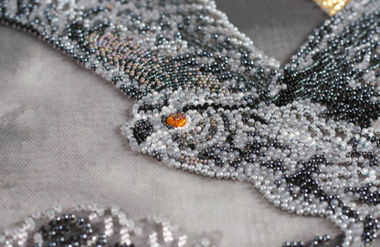 Bead Embroidery Kit Owl DIY Abris Art