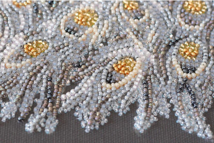Bead Embroidery Kit Peacock DIY Abris Art
