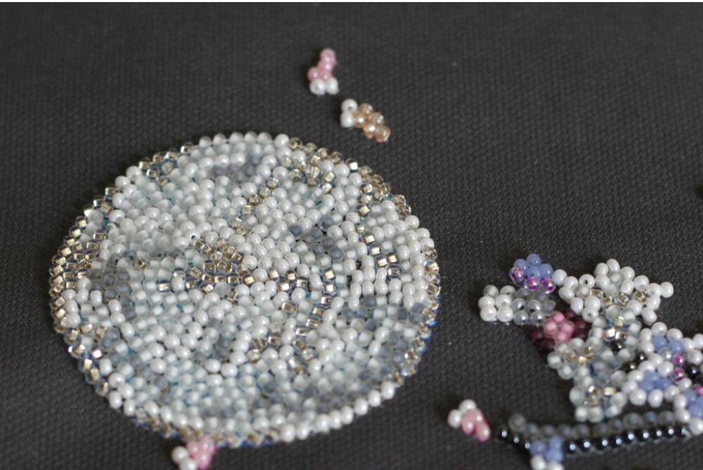 Kit de broderie de perles Fleurs de Sakura nocturnes DIY
