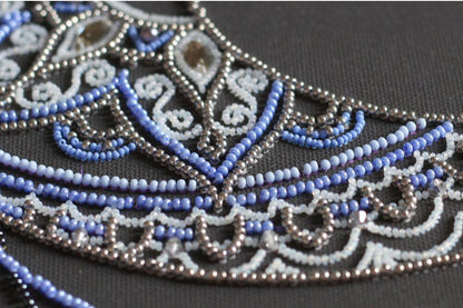 Bead Embroidery Kit Moon pattern DIY Abris Art