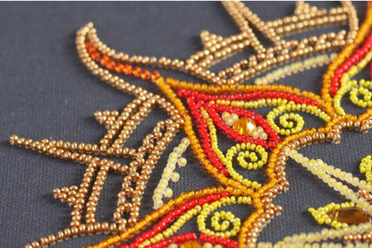 Bead Embroidery Kit Sun pattern DIY Abris Art