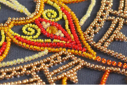 Bead Embroidery Kit Sun pattern DIY Abris Art