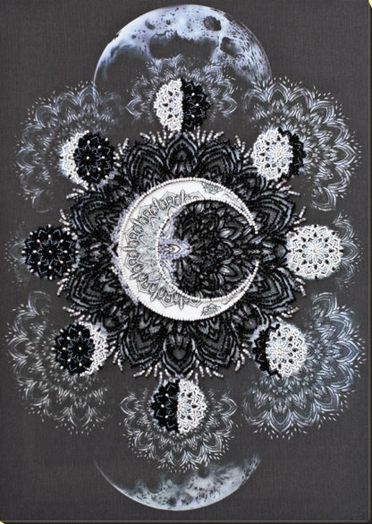 Bead Embroidery Kit Dance Moon DIY Abris Art
