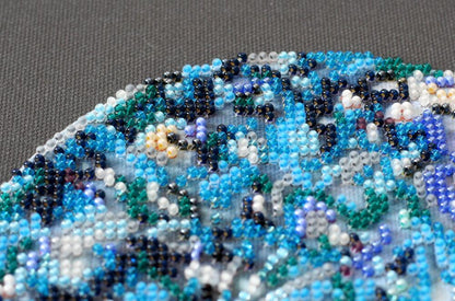 Bead Embroidery Kit Moon phases DIY Abris Art