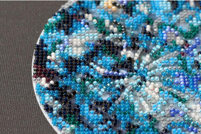 Bead Embroidery Kit Moon phases DIY Abris Art