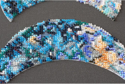 Bead Embroidery Kit Moon phases DIY Abris Art