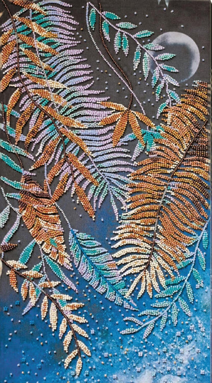 Bead Embroidery Kit Tropical night DIY Abris Art