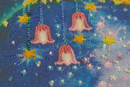 Bead Embroidery Kit Night DIY Abris Art