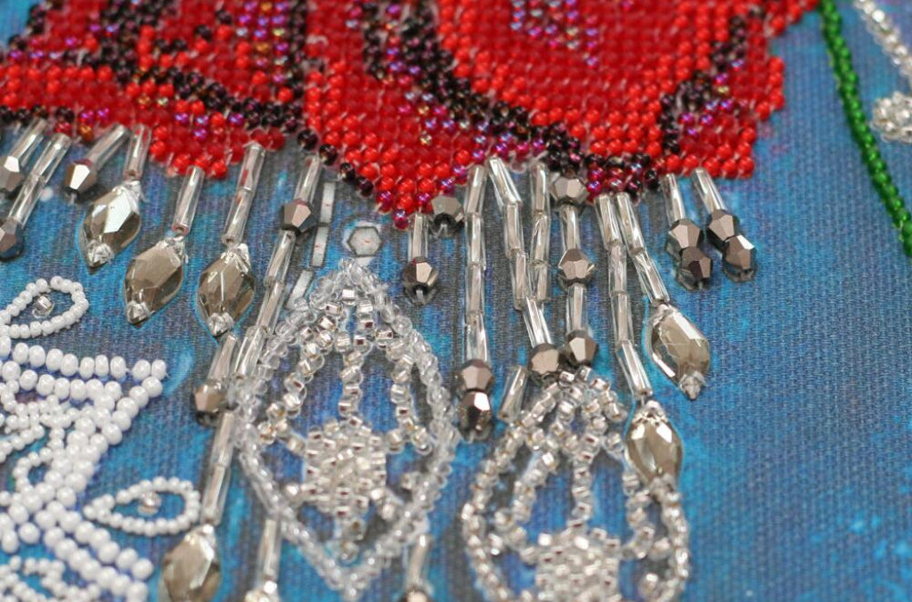 Kit de broderie de perles Fleurs de nuit DIY