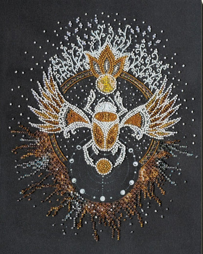 Bead Embroidery Kit Scarab DIY Abris Art