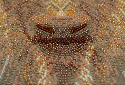 Bead Embroidery Kit Bull DIY Abris Art
