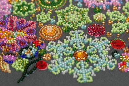 Bead Embroidery Kit Christmas tree DIY Abris Art