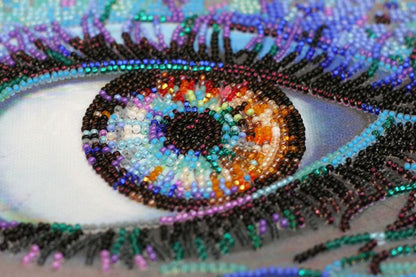 Bead Embroidery Kit Royal look DIY Abris Art