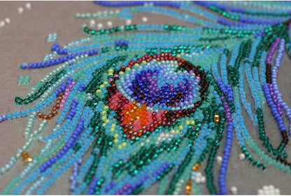 Bead Embroidery Kit Royal look DIY Abris Art