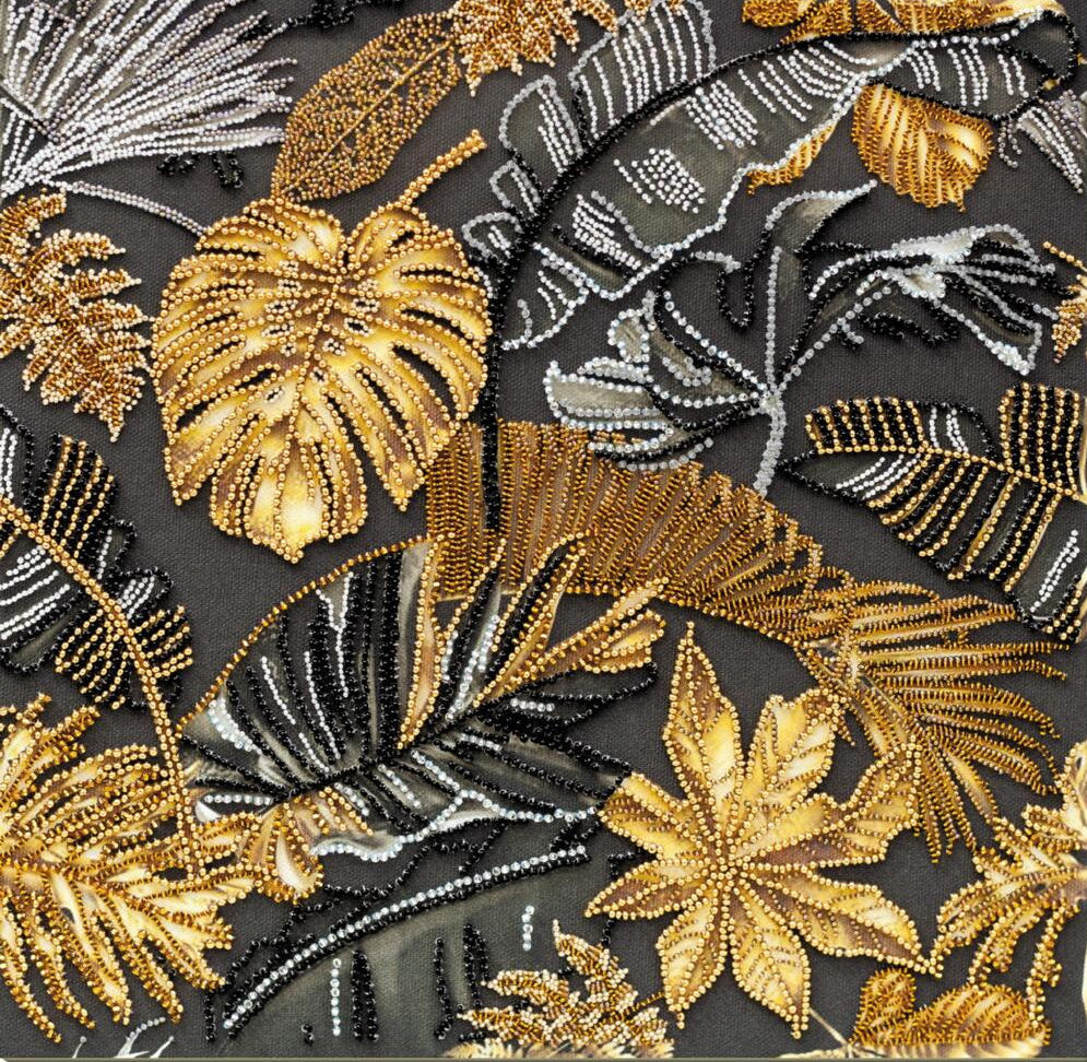 Kit de broderie de perles Tropiques dorés DIY