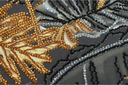 Bead Embroidery Kit Gold tropics DIY Abris Art