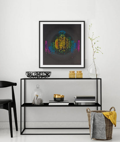 Bead Embroidery Kit Night in the city DIY Abris Art