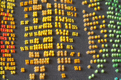 Bead Embroidery Kit Night in the city DIY Abris Art