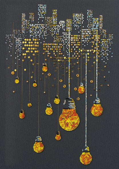 Bead Embroidery Kit Night DIY Abris Art