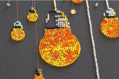 Bead Embroidery Kit Night DIY Abris Art