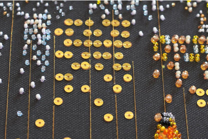 Bead Embroidery Kit Night DIY Abris Art