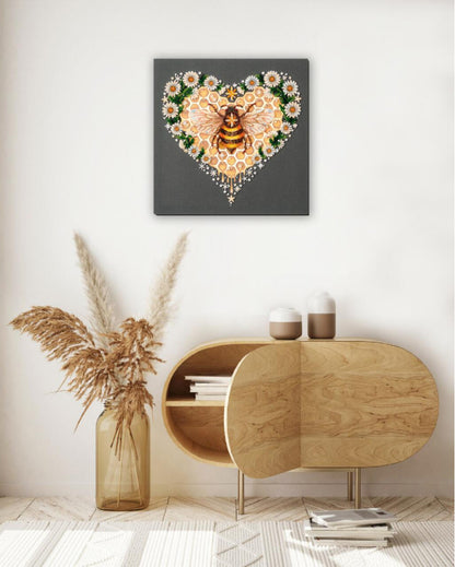 Bead Embroidery Kit Bee DIY Abris Art