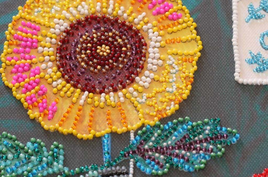 Perlenstickerei-Set Pusteblumen DIY Abris Art