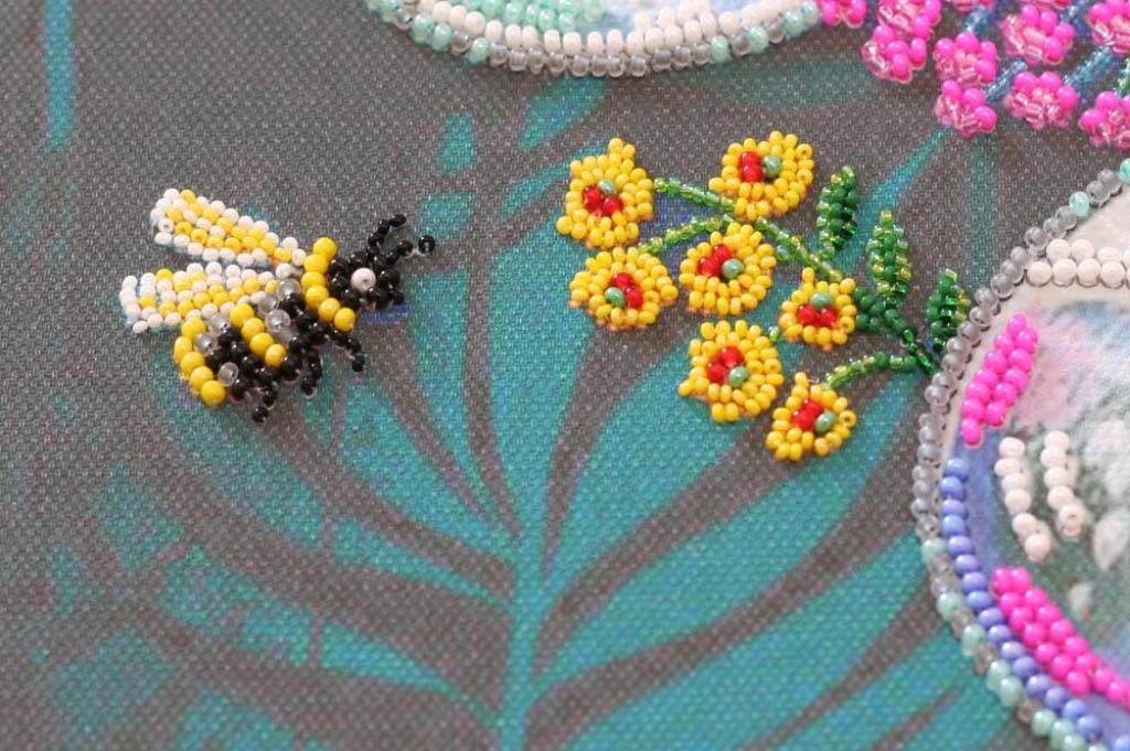 Perlenstickerei-Set Pusteblumen DIY Abris Art