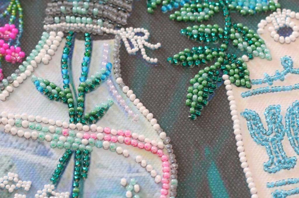 Perlenstickerei-Set Pusteblumen DIY Abris Art