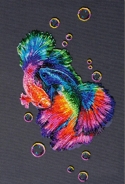 Bead Embroidery Kit Fish DIY Abris Art