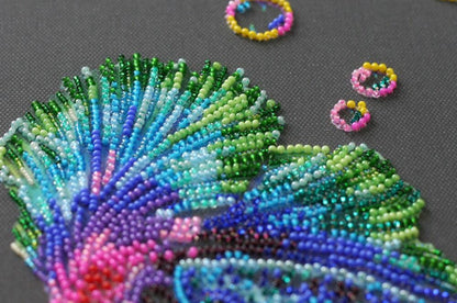 Bead Embroidery Kit Fish DIY Abris Art