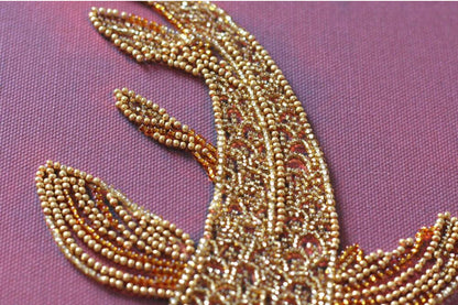 Bead Embroidery Kit Red fish DIY Abris Art