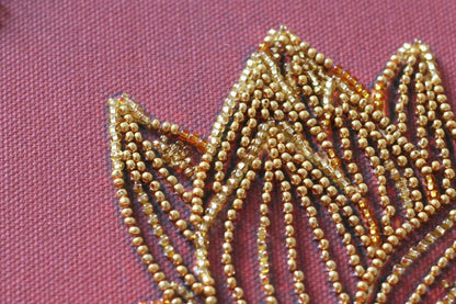 Bead Embroidery Kit Red fish DIY Abris Art