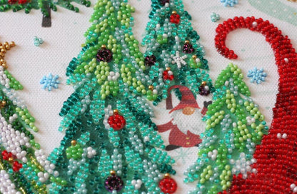 Bead Embroidery Kit Visiting the Dwarfs DIY Abris Art