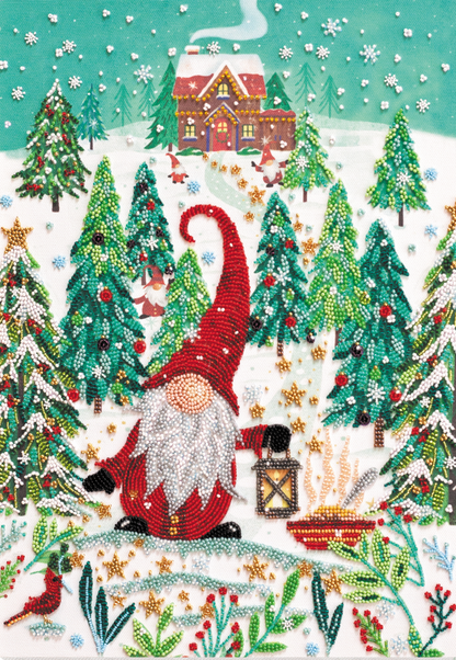 Bead Embroidery Kit Visiting the Dwarfs DIY Abris Art