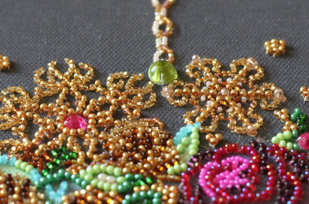 Bead Embroidery Kit Merry Christmas DIY Abris Art