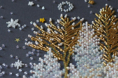 Bead Embroidery Kit Christmas tale DIY Abris Art