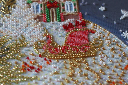 Bead Embroidery Kit Christmas tale DIY Abris Art
